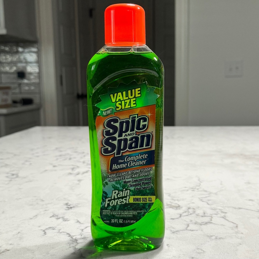 Spic‎ & Span Vintage Complete Home Cleaner Deodorizer Rain Forest Scent Rare NEW